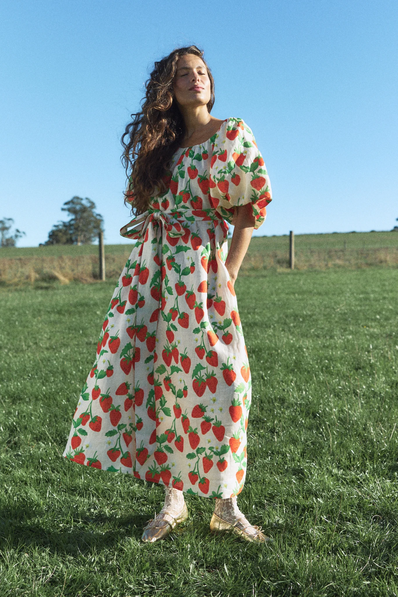 PETRINA DRESS - STRAWBERRY - Hercitys
