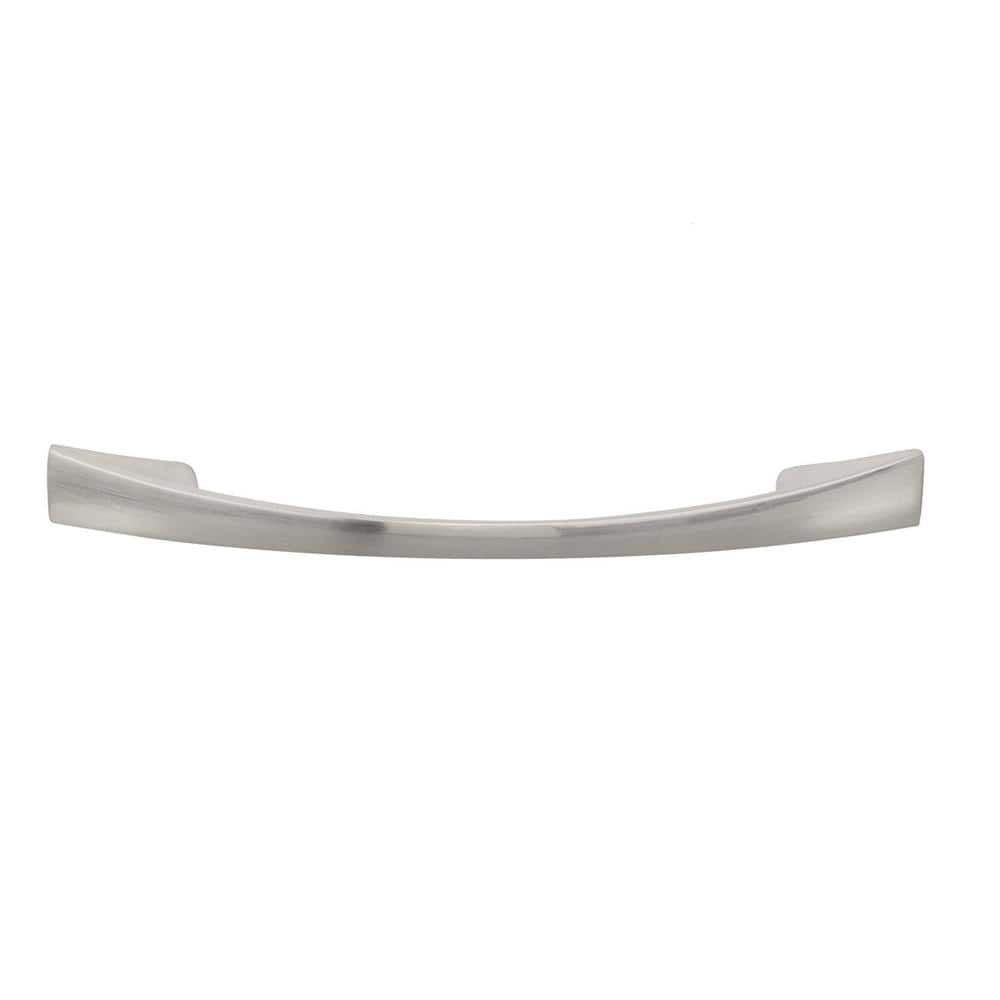 (10-Pack) Bromont Collection 3 3/4 in. (96 mm) Modern Brushed Nickel Cabinet Arch Pull - Hercitys