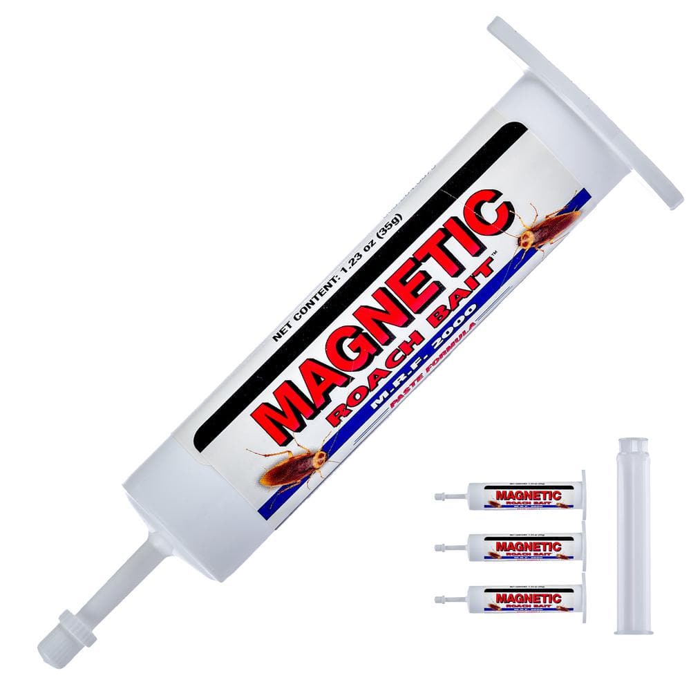 1.23 oz. Magnetic Roach Bait Paste Formula Reservoir Applicators (4-Piece) - Hercitys