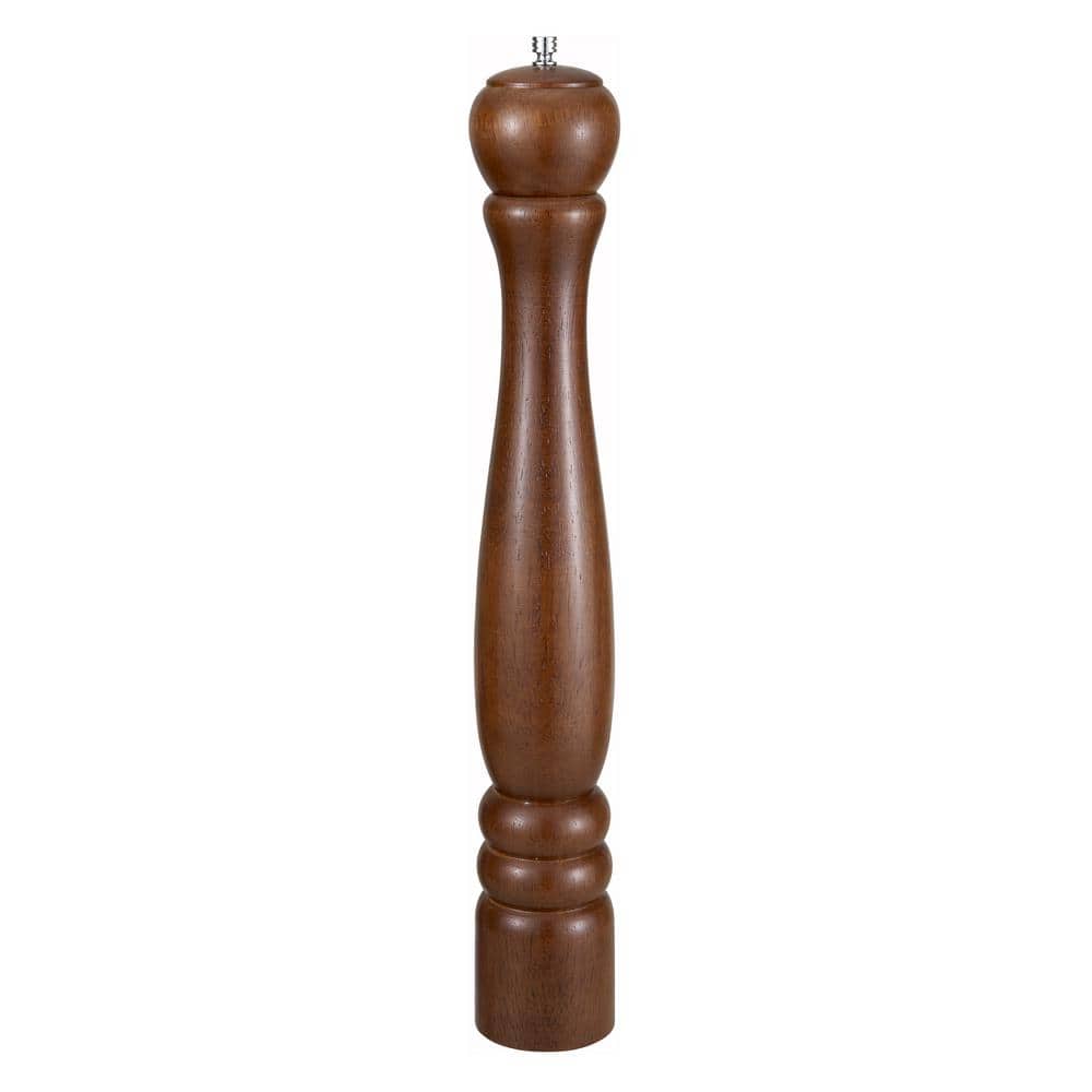 18 in. Oak Wood Finish Traditional Pepper Mill - Hercitys