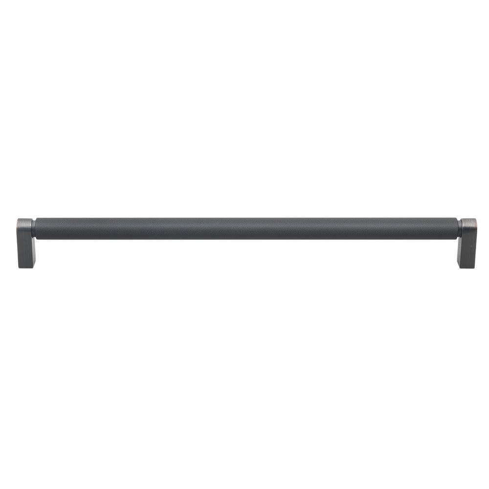 12-5/8 in. (320mm) Center-to Center Oil Rubbed Bronze Knurled Bar Pull (10-Pack ) - Hercitys