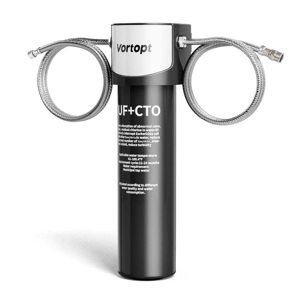 0.01 μm Under Sink Water Filter System, NSF/ANSI 42-Certified Water Purifier, 19000 Gal. Large Flow Flux - Hercitys