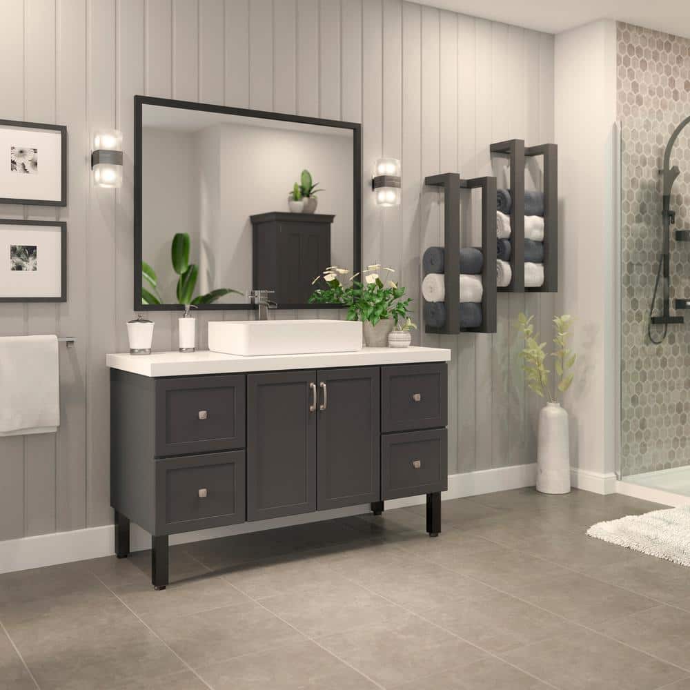 (4-Pack) 7 7/8 in. (200 mm) Matte Black Metal Square Furniture Leg with Leveling Glide - Hercitys