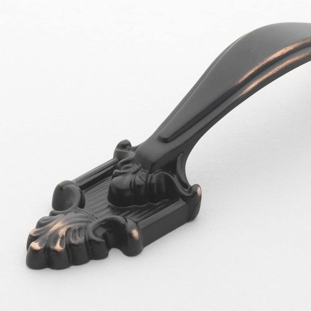 3-1/2 in. Center-to-Center Oil Rubbed Bronze Deco Cabinet Pull (10-Pack) - Hercitys