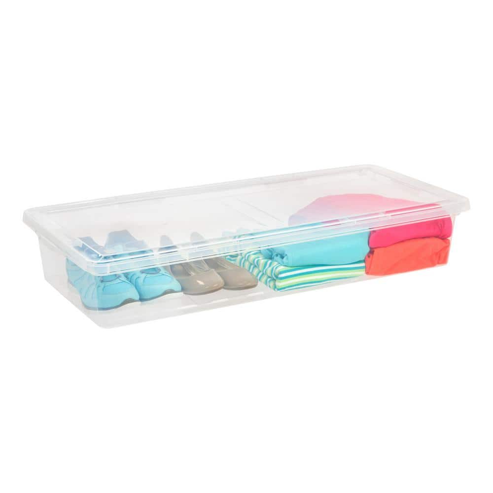 41 Qt./38.7 Gal. Underbed Storage Box in Clear - Hercitys