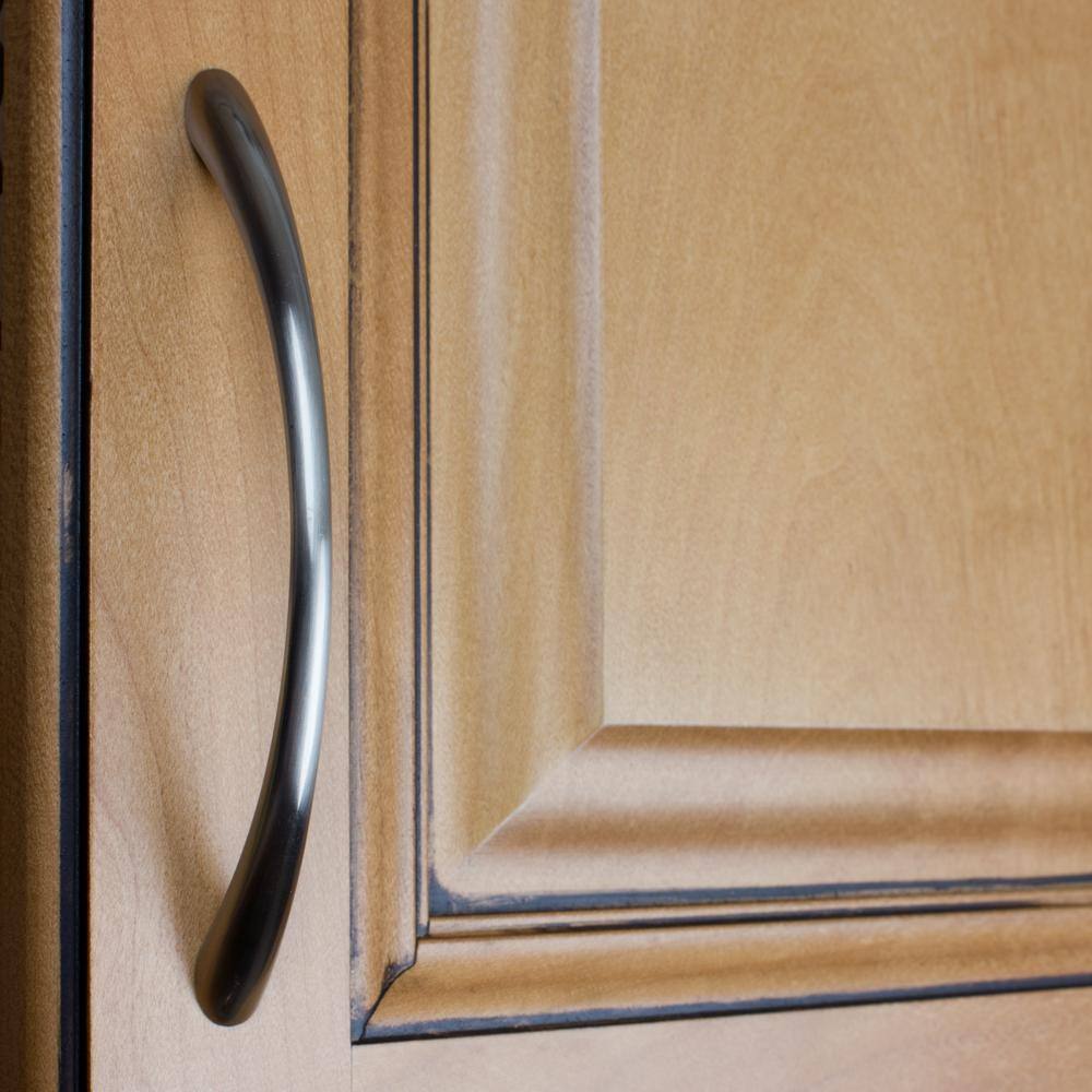 5 in. Center-to-Center Satin Nickel Large Loop Cabinet Pulls (10-Pack) - Hercitys