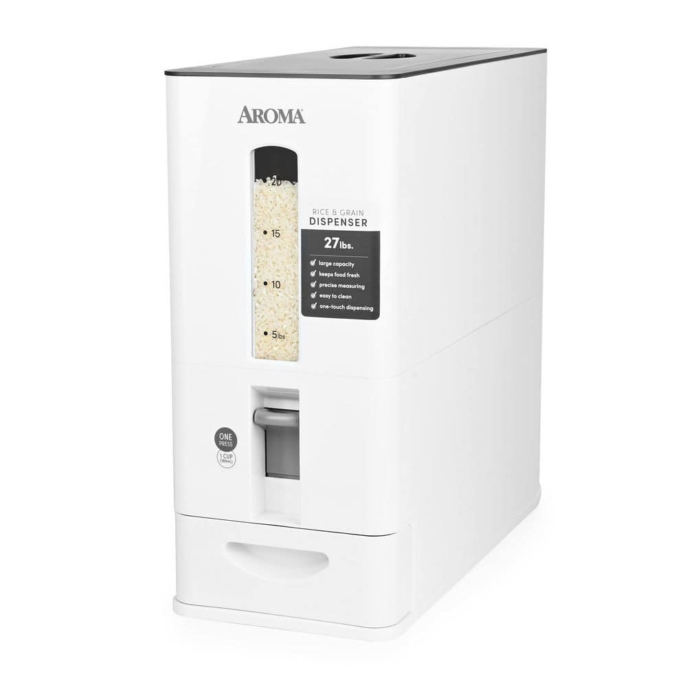 22 lbs. White Rice Dispenser Set - Hercitys