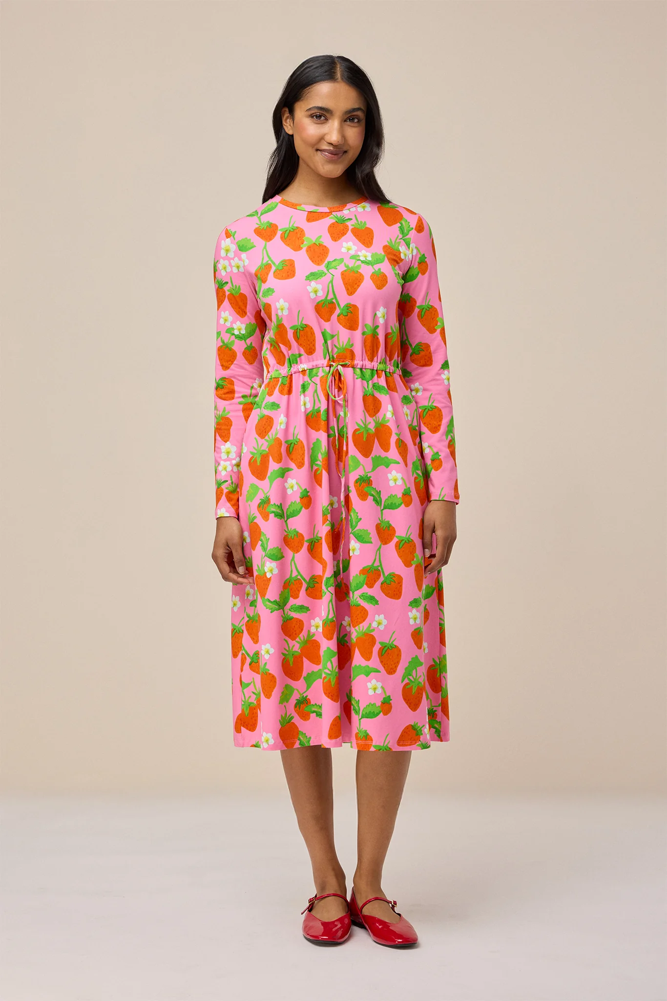 DUNES DRESS - STRAWBERRY PINK - Hercitys