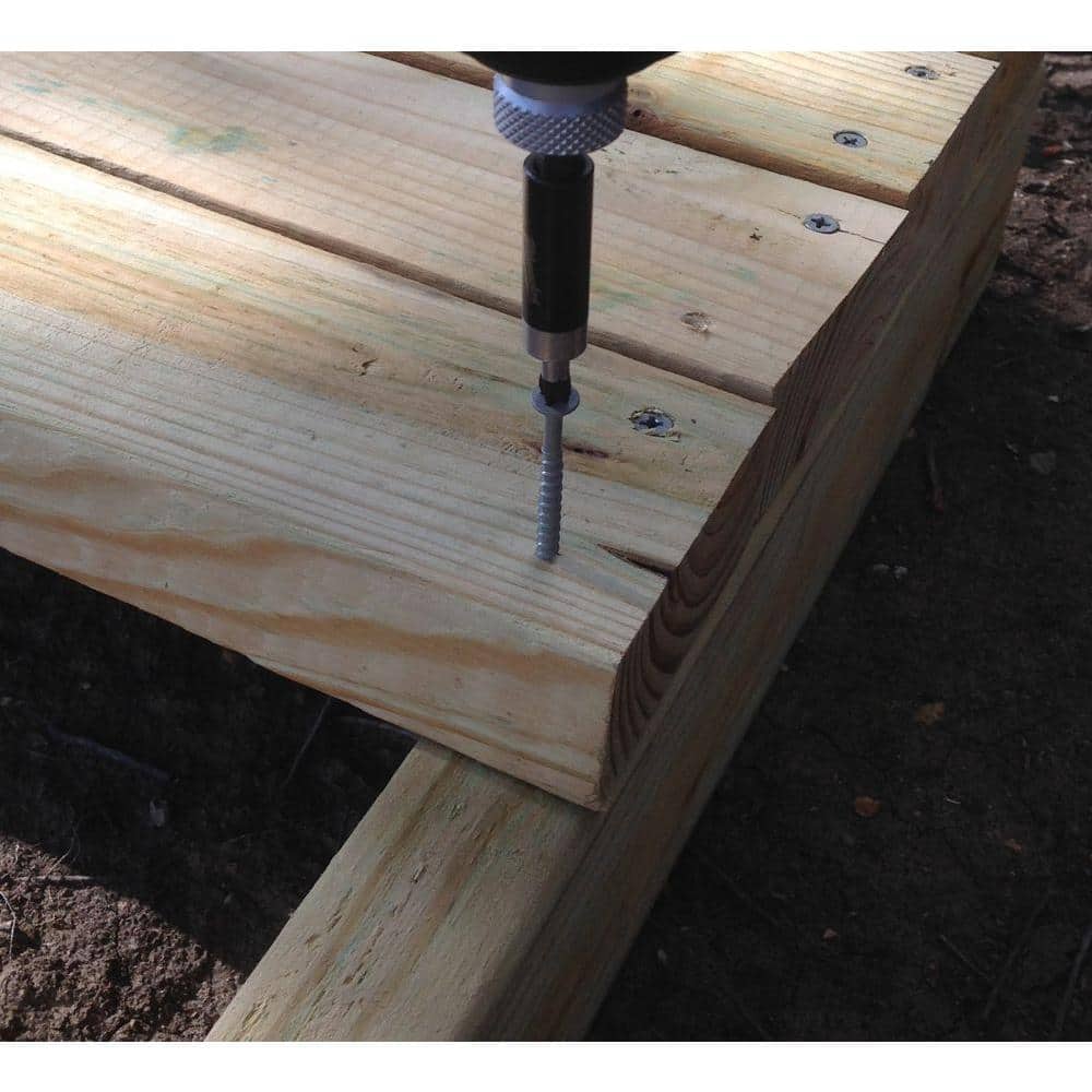 #8 x 1-5/8 in. 305 Stainless Steel Star Drive Bugle Head Coarse Thread Deck Screws 1lb. Box - Hercitys