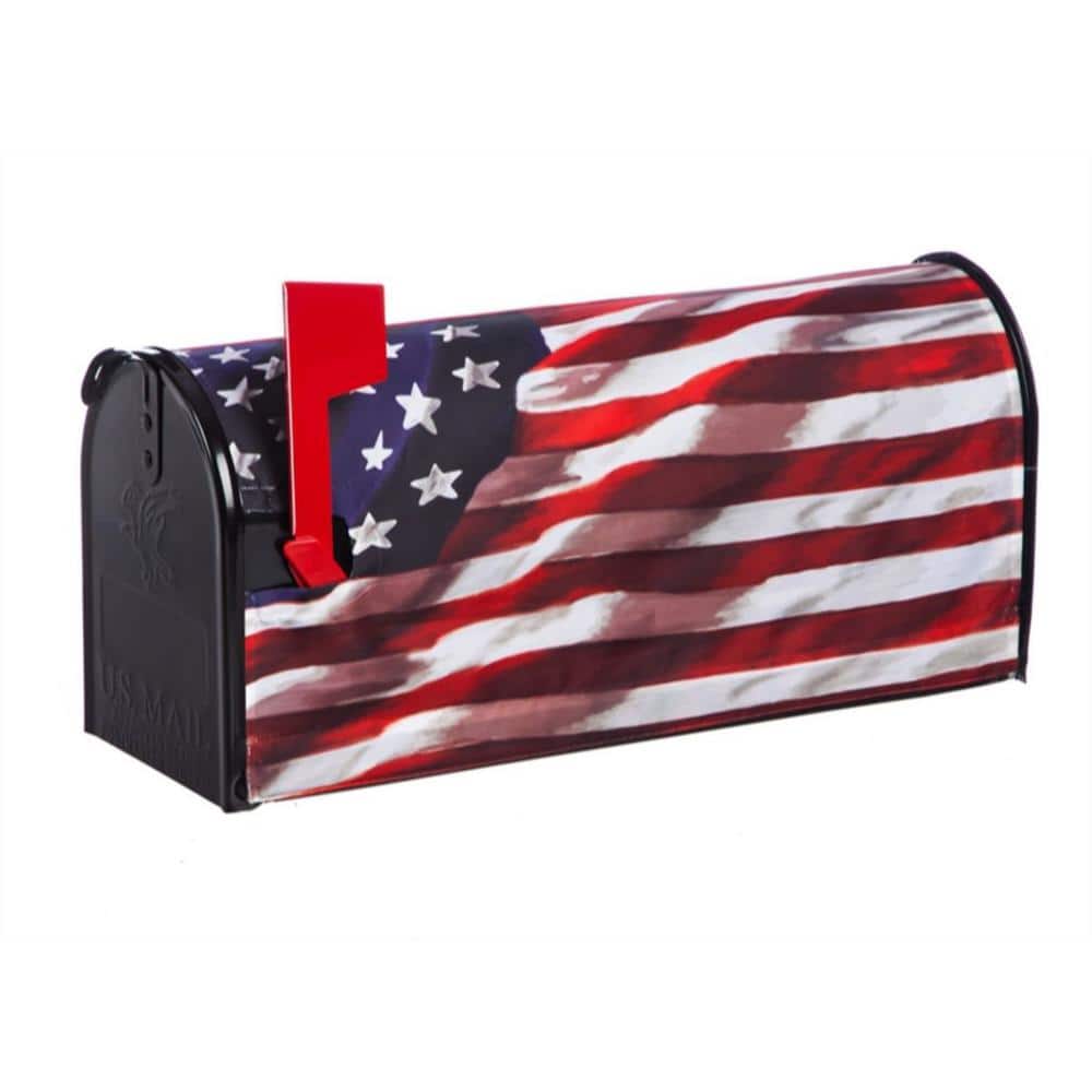 18 in. x 21 in. Nylon America in Motion Magnetic Mailbox Cover - Hercitys