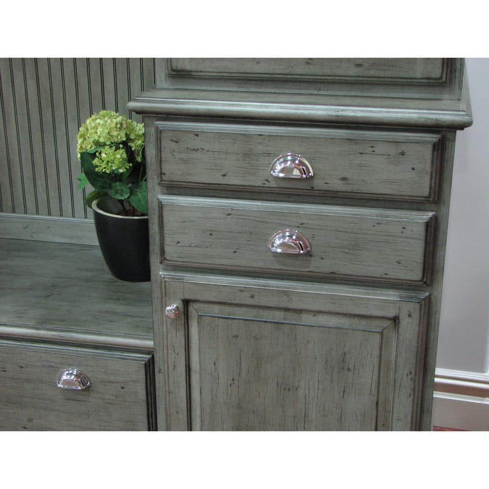 3 in. Center-to-Center Polished Chrome Cup Cabinet Pull (10-Pack) - Hercitys