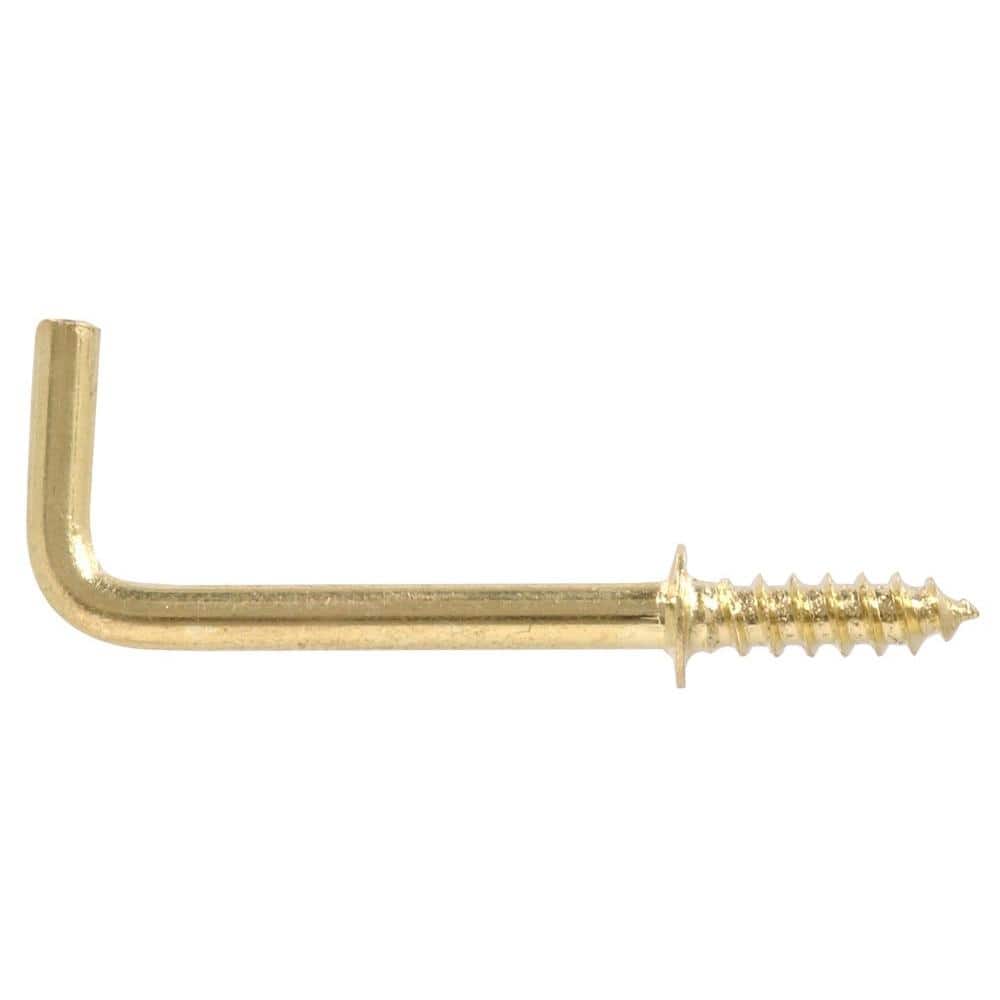 3/4 in. Solid Brass Shoulder Hook (100-Pack) - Hercitys