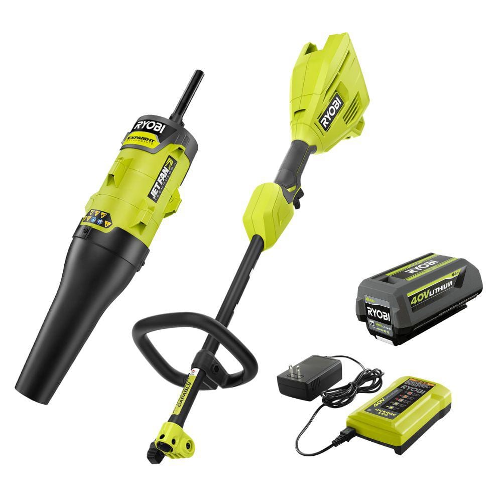 40V Expand-It Cordless Battery Attachment Capable Powerhead Kit with Blower Attachment - Hercitys