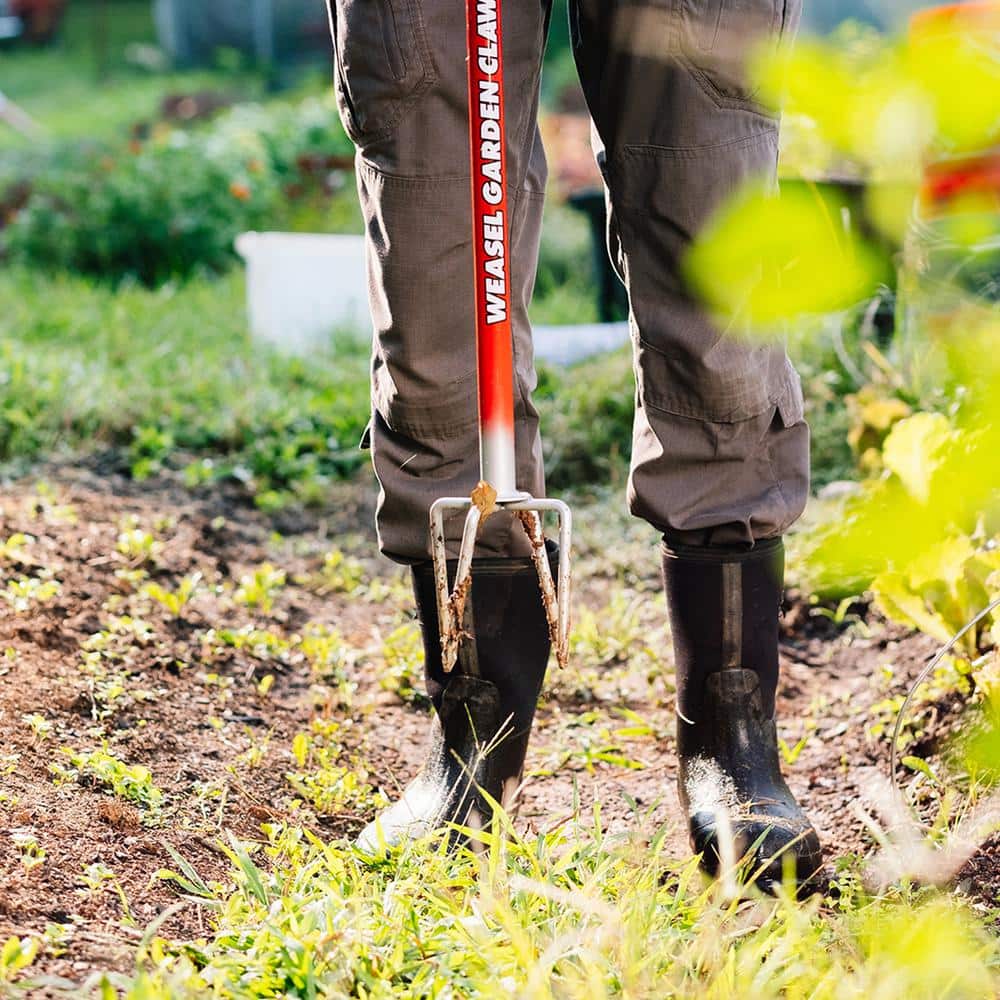 38 in. Garden Claw Tiller with Durable Steel Tines Hand Cultivator - Hercitys