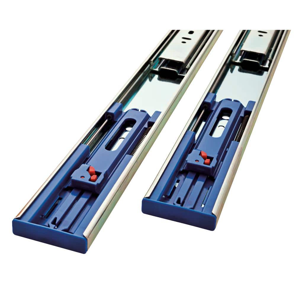 1 Pair 14 in. Soft-Close Full Extension Side Mount Ball Bearing Drawer Slide Set (2 Pieces) - Hercitys