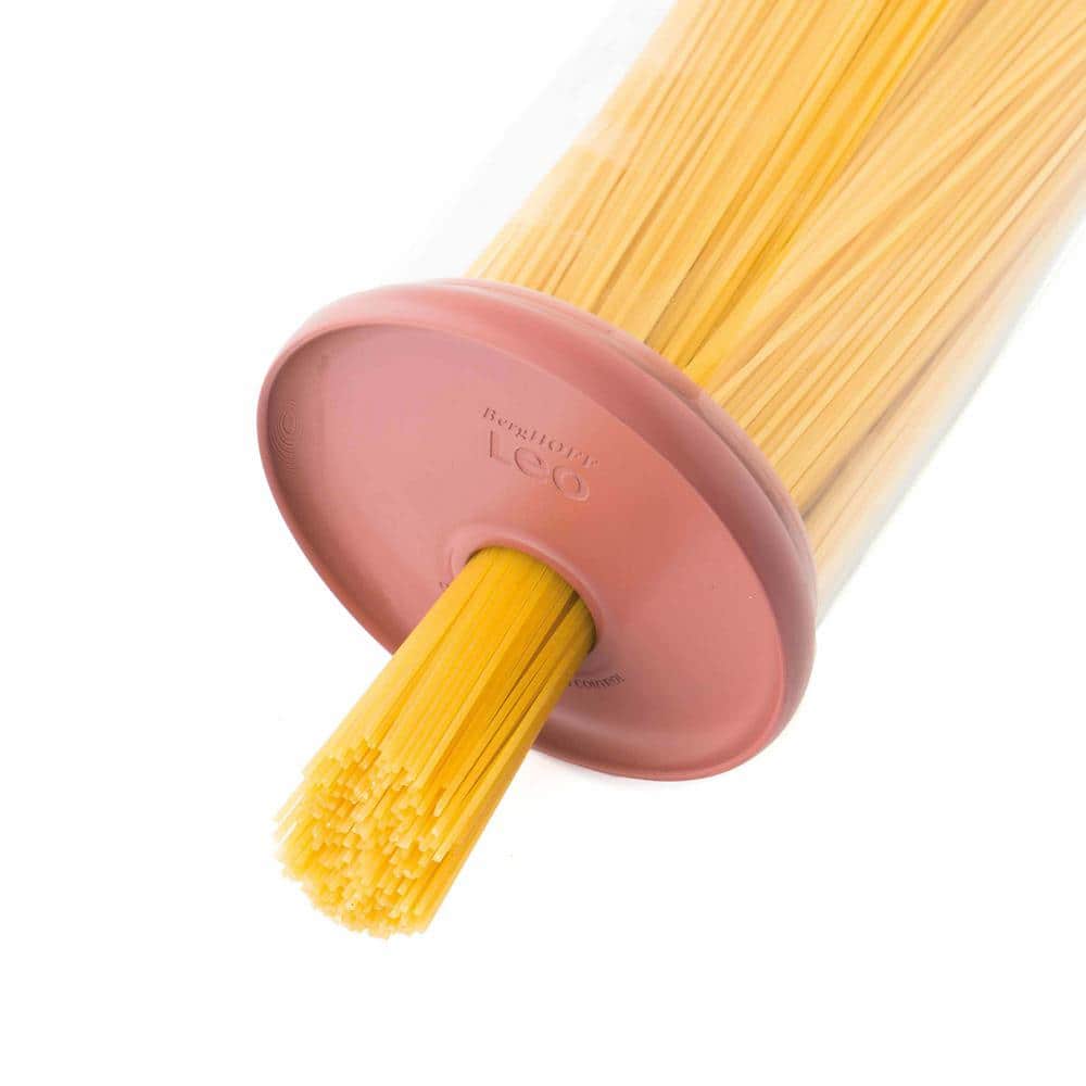 2 Qt. Leo Pink Glass Pasta Container - Hercitys