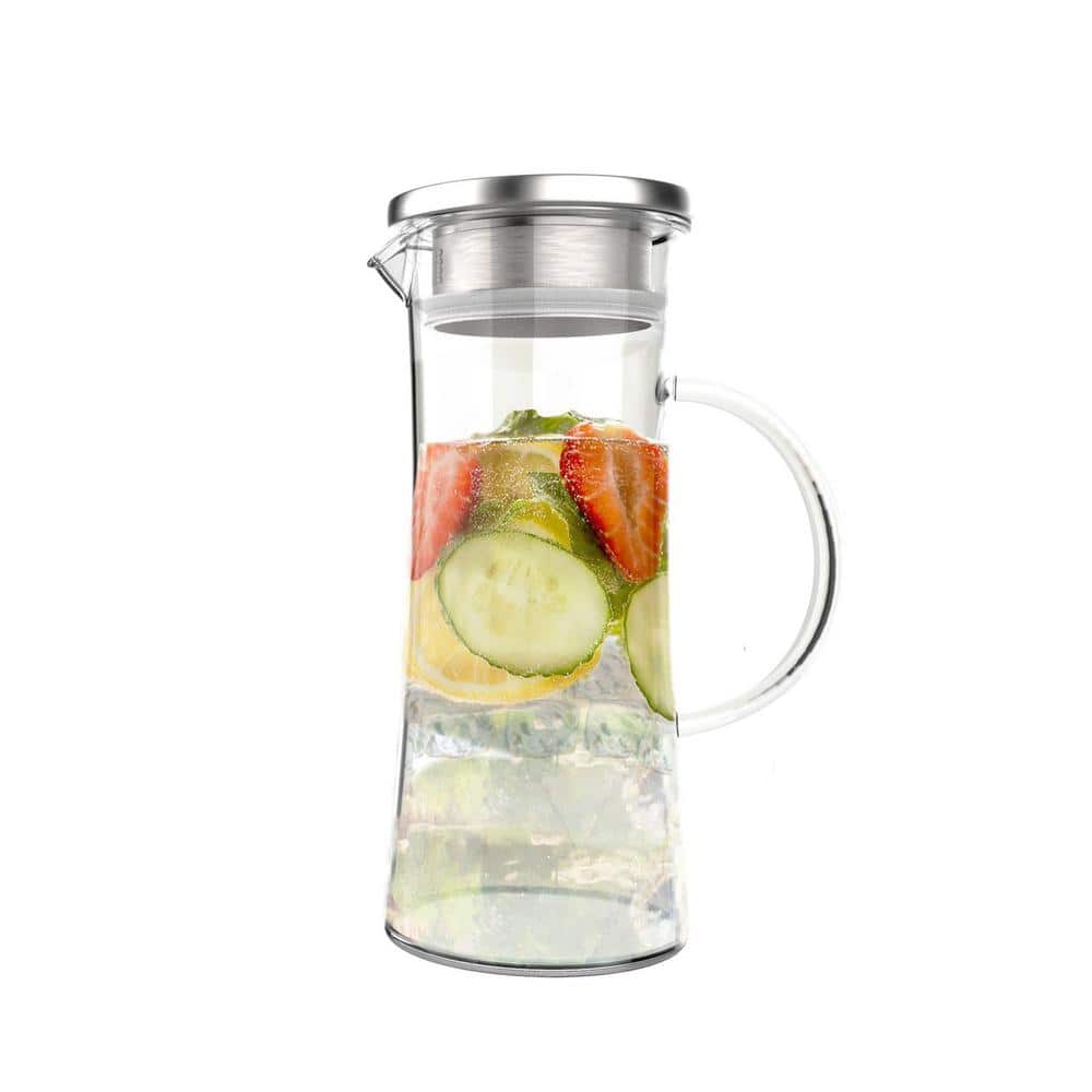 50 oz. Glass Pitcher with Lid - Hercitys