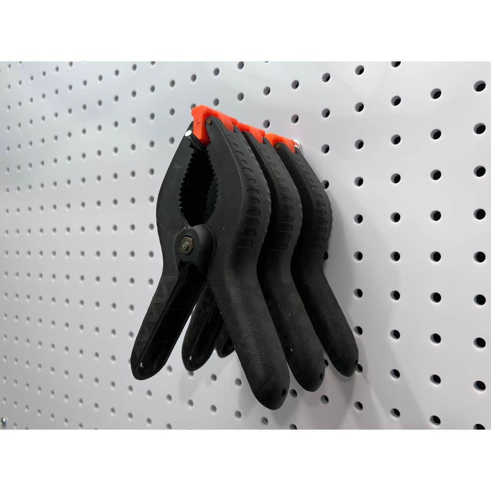 4 in. Single Rod 30 Degree Bend 3/16 in. Dia Zinc Plated Steel Pegboard Hook (10-Pack) - Hercitys