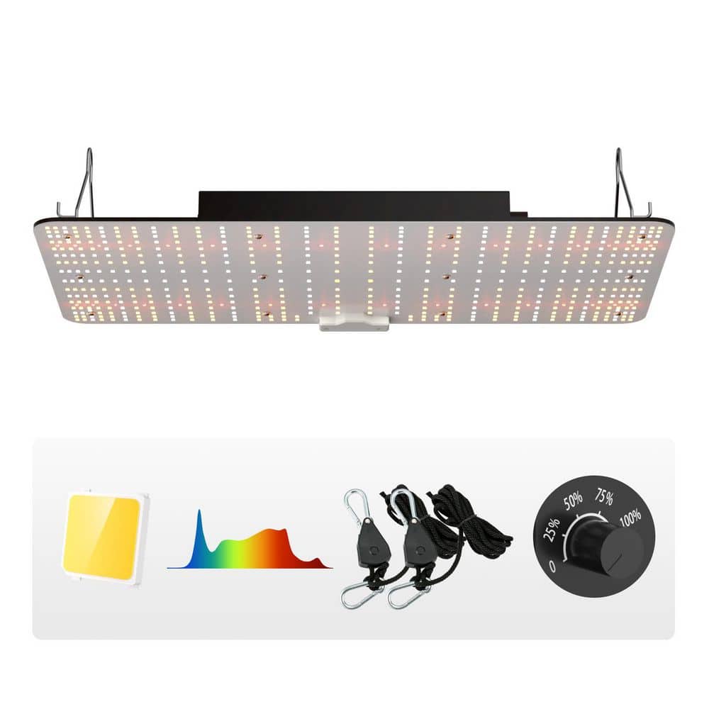 200-Watt LED Growth Light, Full Spectrum Adjustable, Samsung 2B1B Diodes, Daisy Chain Compatible for 2 x 4/3 x 3 ft. - Hercitys