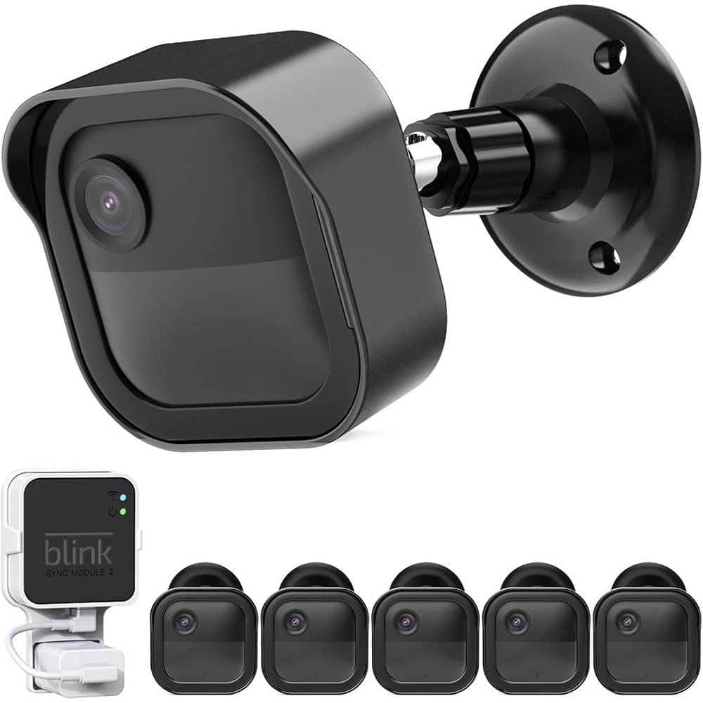 5-Pack Weatherproof Outdoor Camera Mounts with 360 Adjustable Mount and Sync Module 2 Wall Mount - Hercitys
