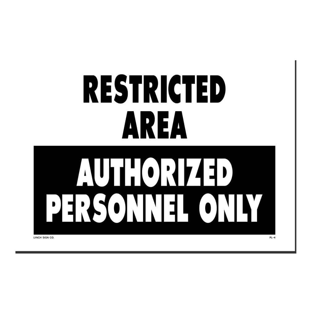 14 in. x 10 in. Authorized Personnel Only Sign Printed on More Durable, Thicker, Longer Lasting Styrene Plastic - Hercitys