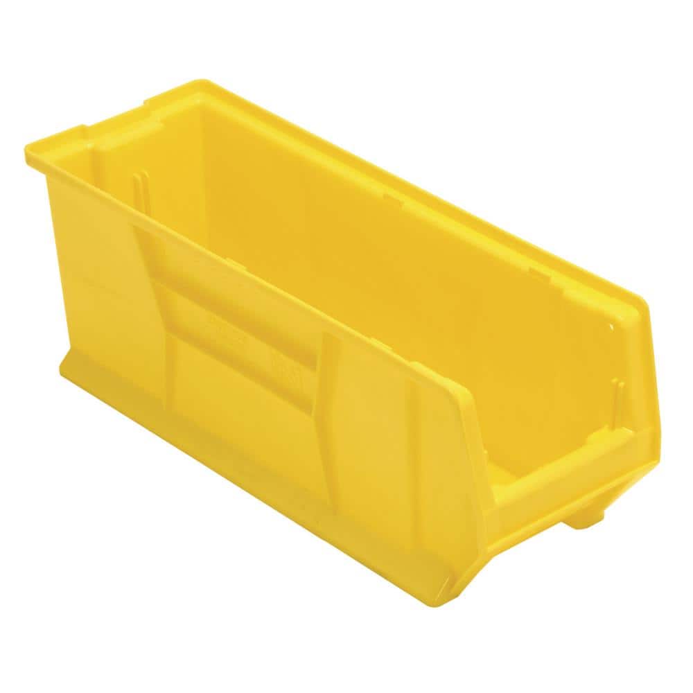 24 in. Hulk 16.20 qt. Stack Bin in Yellow (6-Pack) - Hercitys