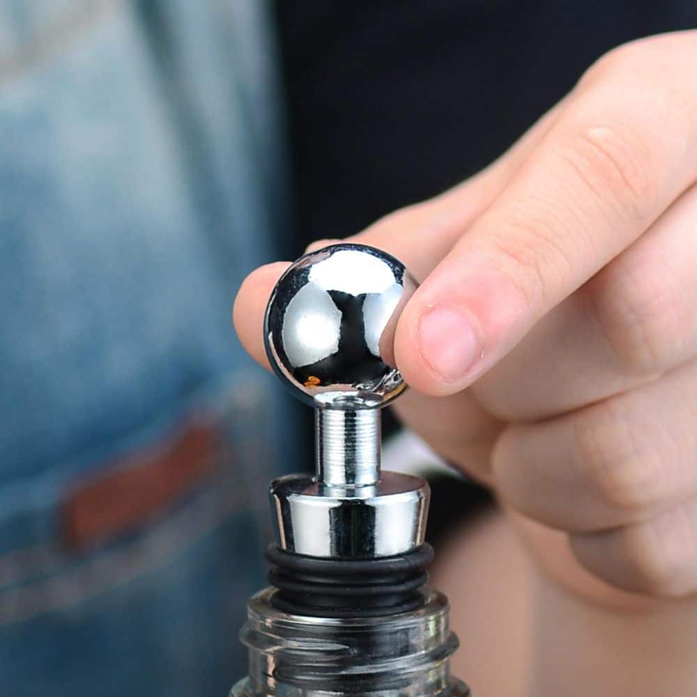 10-Piece Silver Stainless Steel Cocktail Shaker Set Cocktail Shaker 850ml with Pourer Stopper Muddler Mixing Spoon etc. - Hercitys