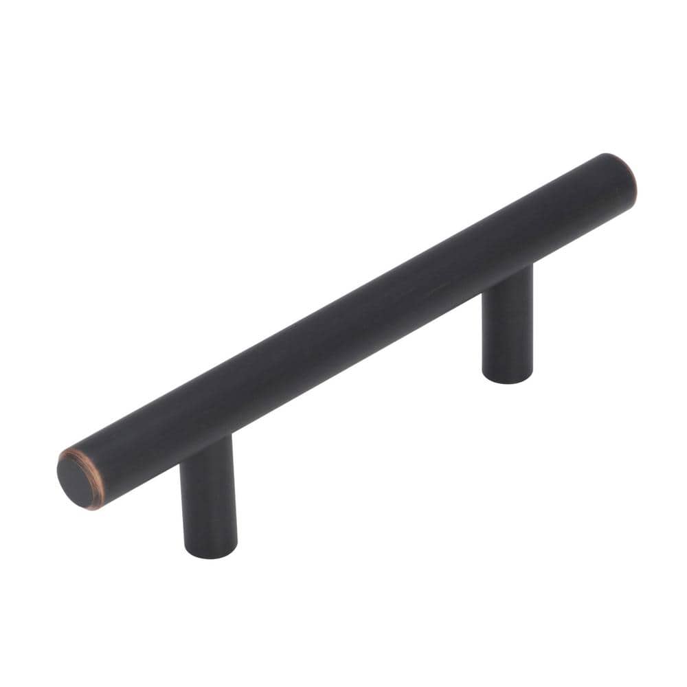 25-Pack Bar Pulls 3 in.  76mm  Modern Oil Rubbed Bronze Bar Cabinet Pulls - Hercitys