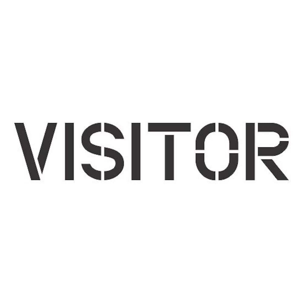10 in. Visitor Stencil - Hercitys