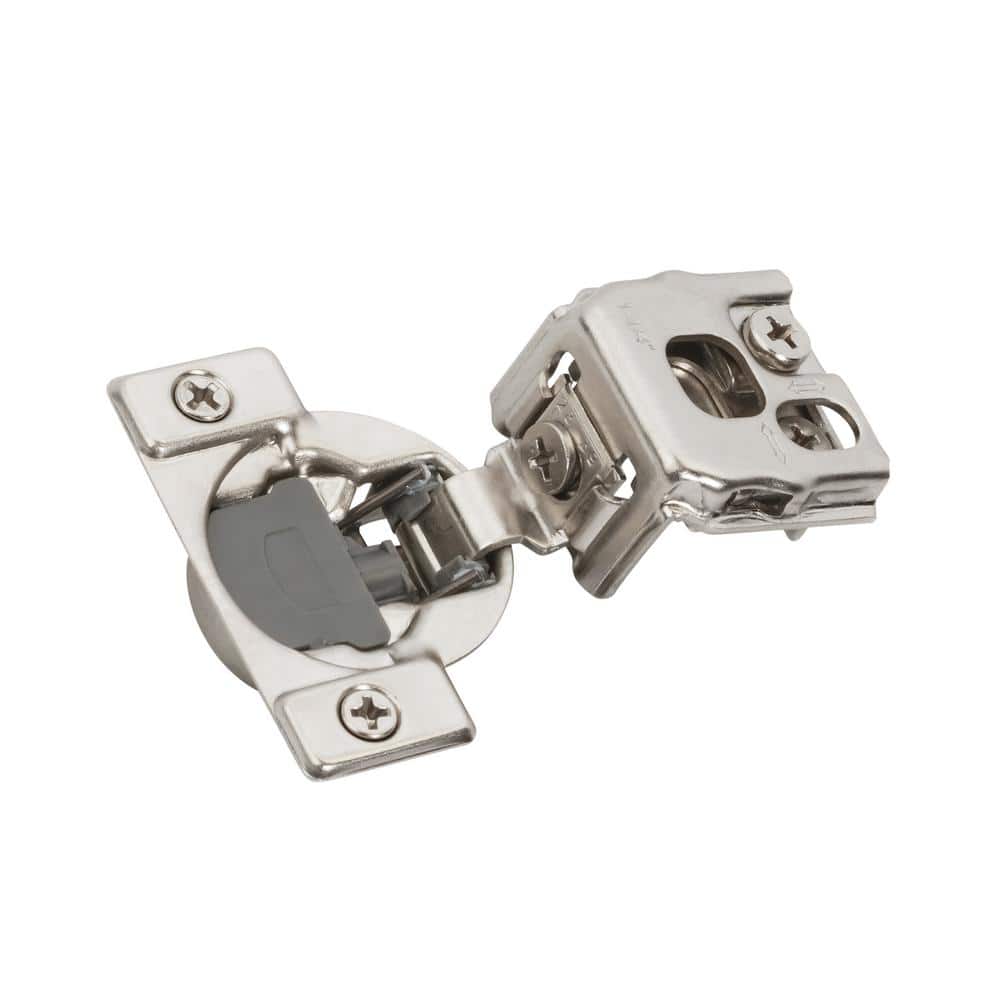 2-Pack Nickel 1 1/4 inch  32mm  Overlay Face Frame Soft Close Concealed Cabinet Hinges - Hercitys