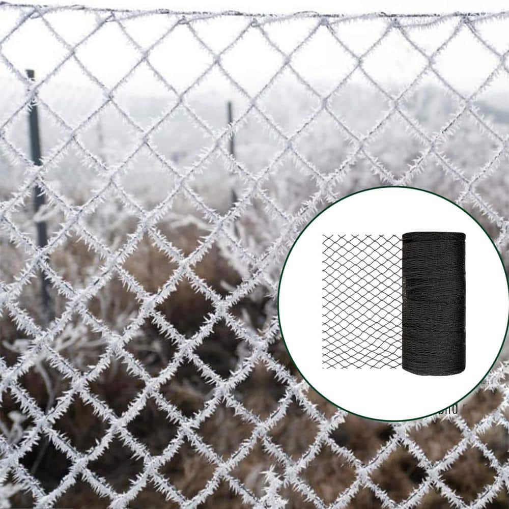 20 ft. x 20 ft. Outdoor Black Garden 1/2 in. Woven Mesh Bird Deer Netting for Plants Protection, Pond Netting for Leaves - Hercitys