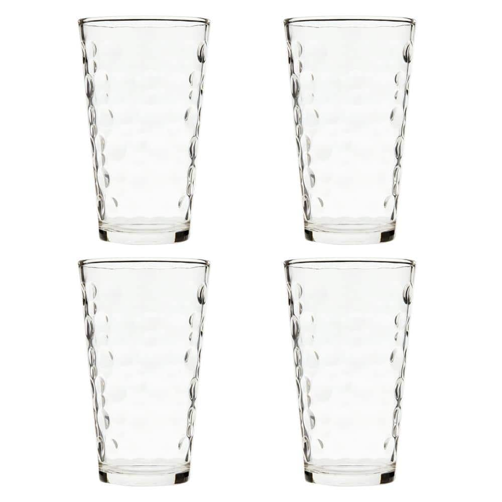 4-Piece 13.5 oz. Bubble Glass Tumbler Set - Hercitys