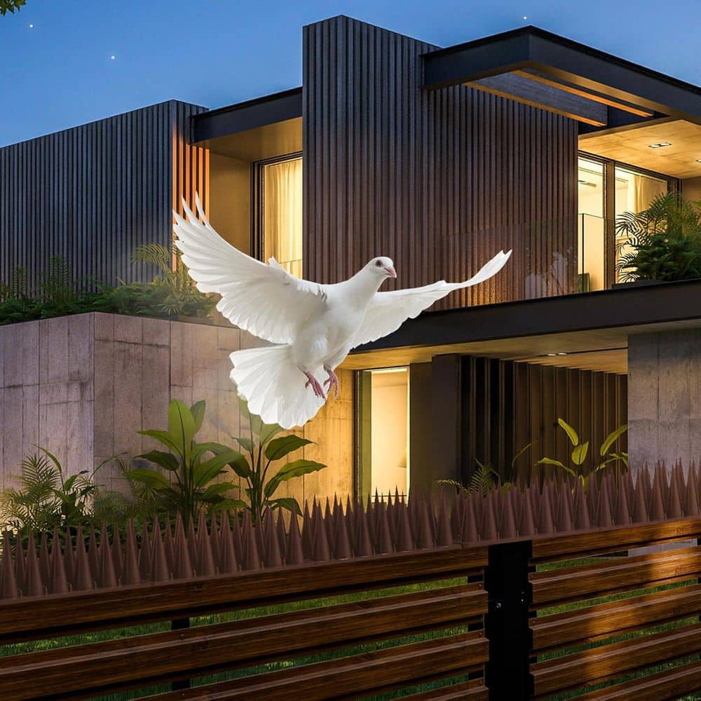 20-Pack Bird Spikes for Pigeon, Squirrel, Raccoon, and Cat Deterrent, Outdoor Use - Hercitys