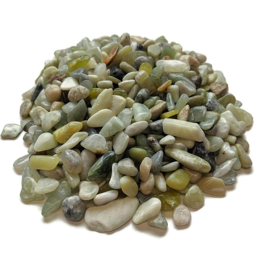 0.1 cu. ft. Multi-Colored Small Polished Pebbles 5 lbs. 3/8 in.-1/2 in. Size Landscape Rocks - Hercitys