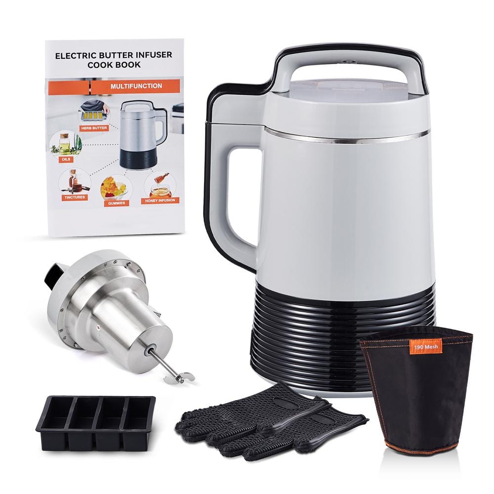 6-Function Butter Maker and Oil Infuser, Custom Temp/Time, Herbal Butter Machine, Oil Extraction Recipe Book Accessories - Hercitys