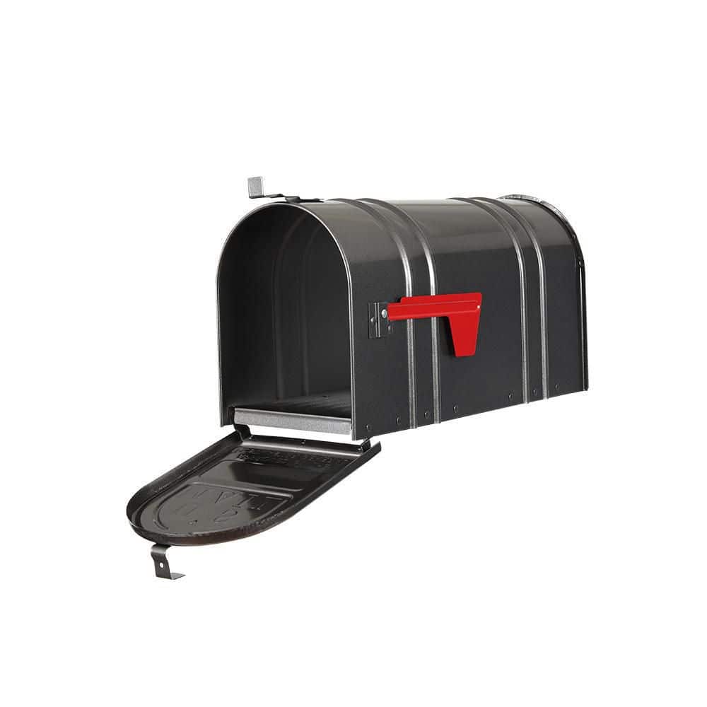 Carlton Post Mount Mailbox Pewter - Hercitys