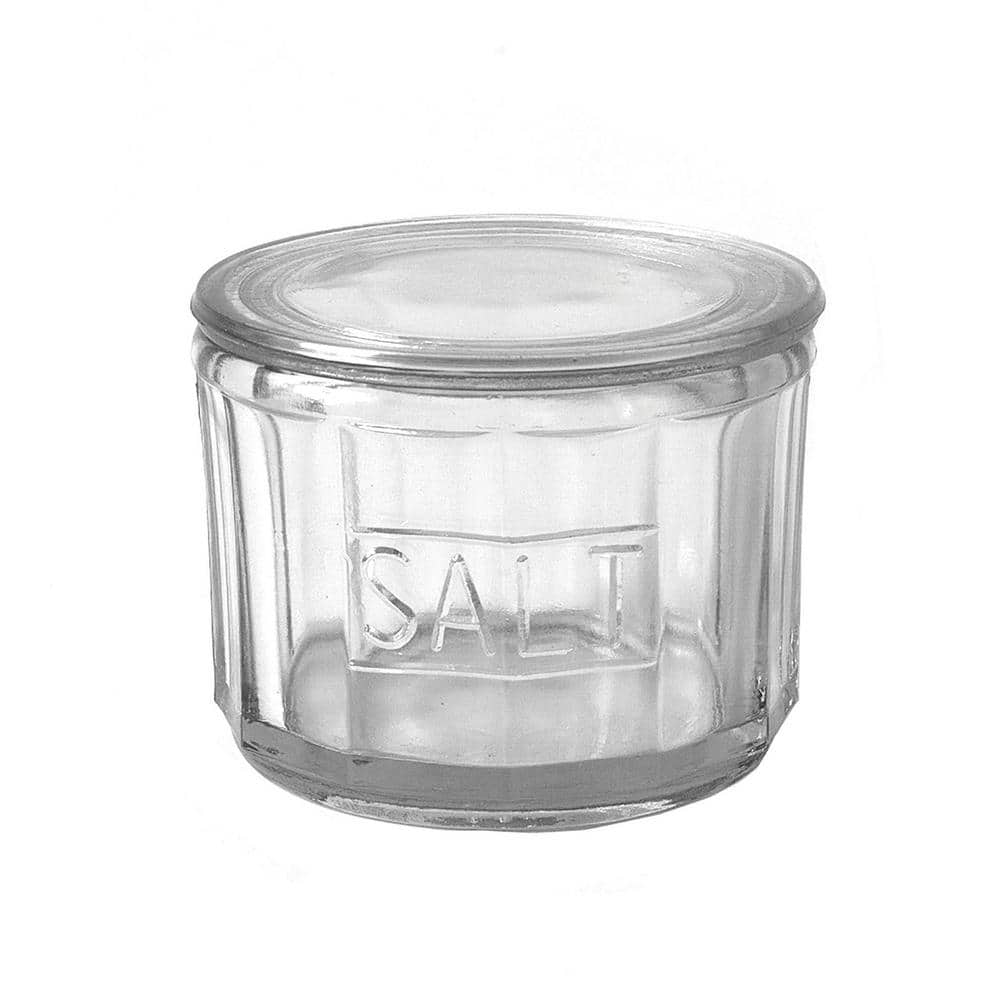 Clear Round Pressed Glass Salt Cellar - Hercitys