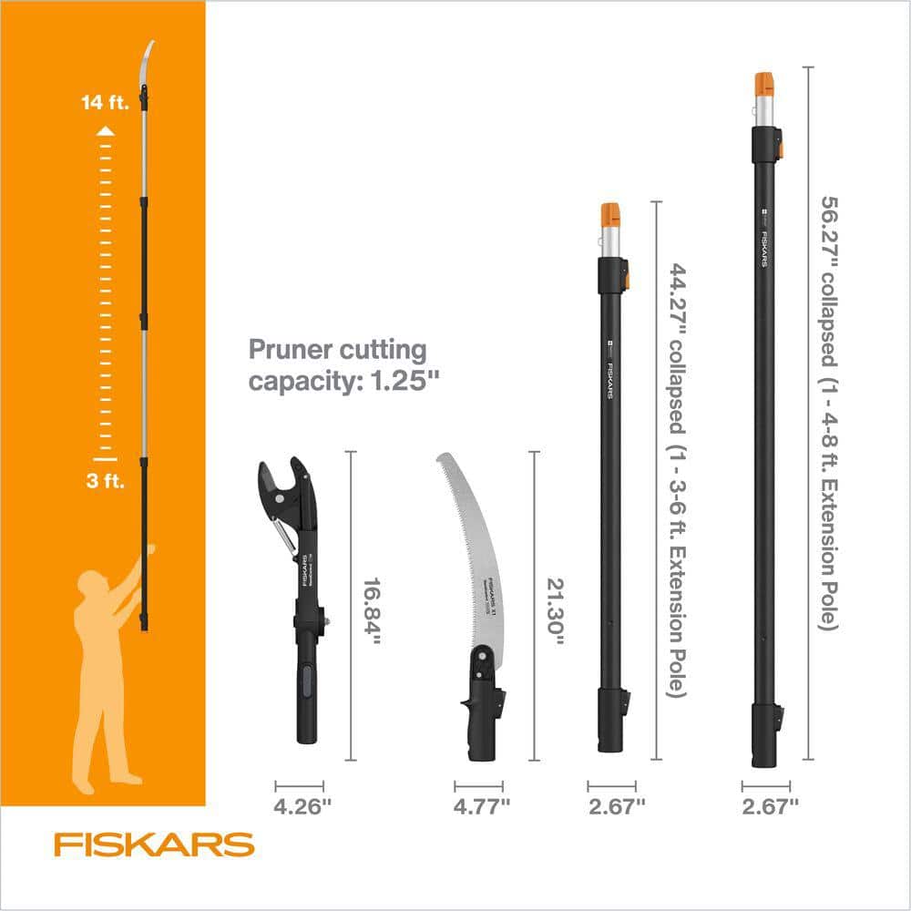 XtendControl 15 in. X1 Saw 14. ft. Interchangeable Tree Pruner - Hercitys