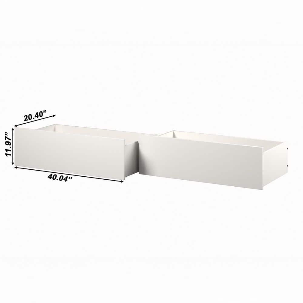 Urban White Bed Drawers Queen-King - Hercitys