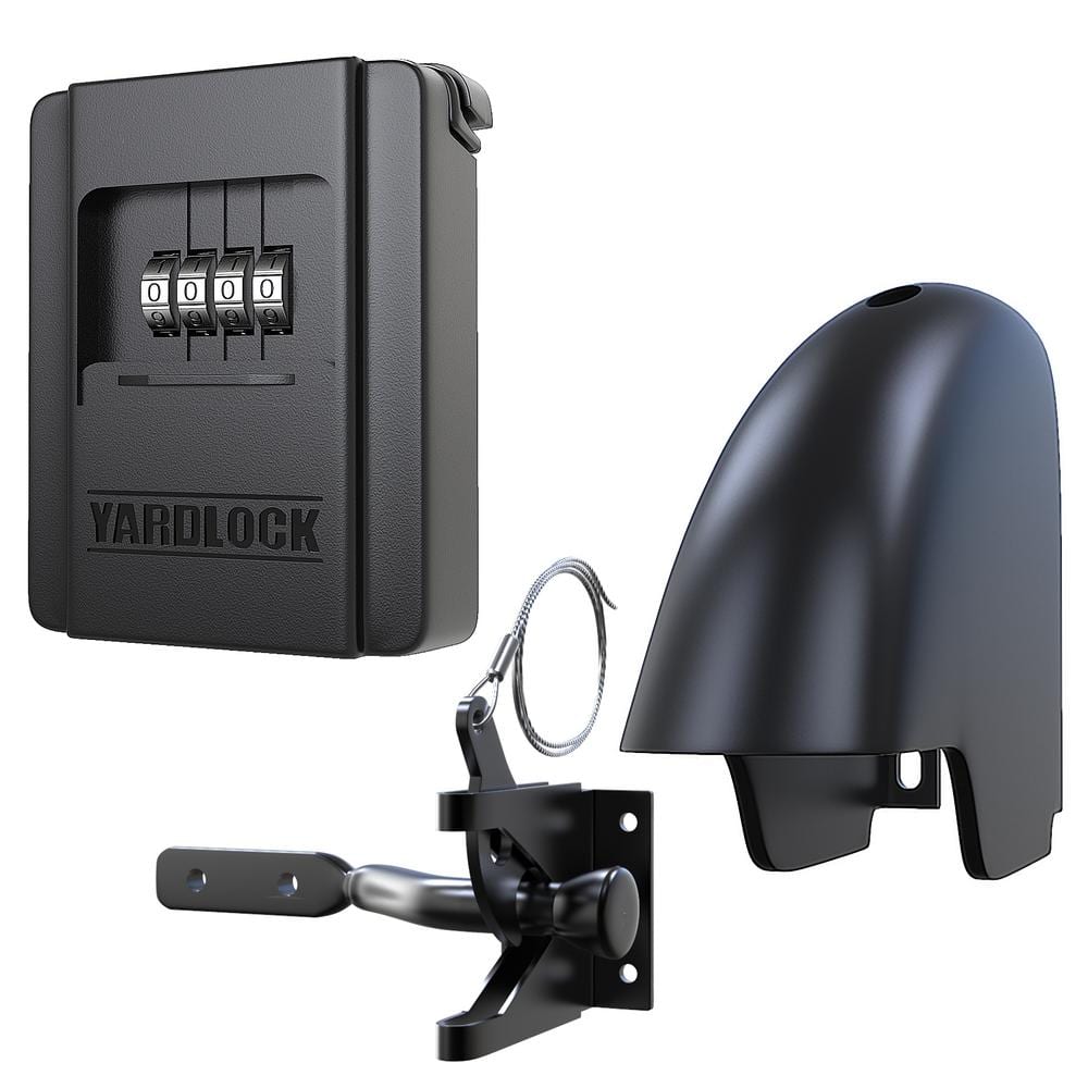 Keyless Gate Lock Kit, Black - Hercitys