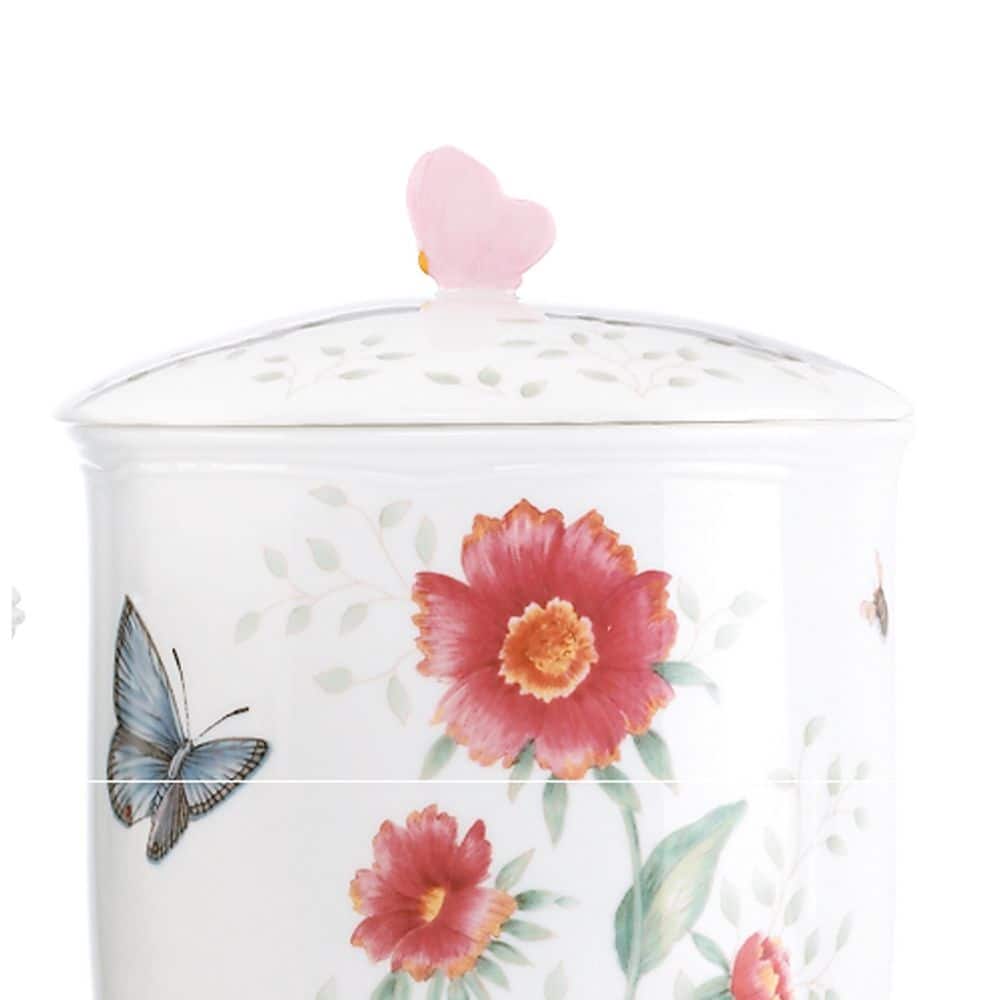 Butterfly Meadow 3 -Piece Porcelain Canister Set - Hercitys