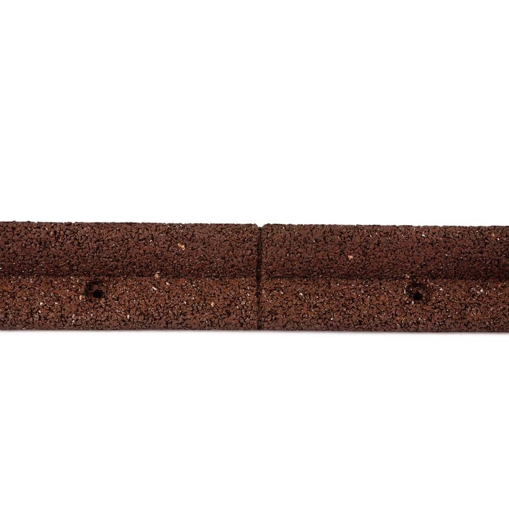 EcoBorder 4 ft. Brown Rubber Landscape Edging (6-Pack) - Hercitys