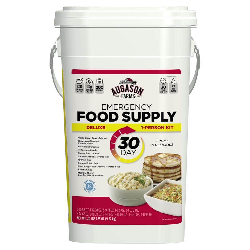 Deluxe 30-Day Emergency Food Supply 5-Gallon Survival Food - Hercitys