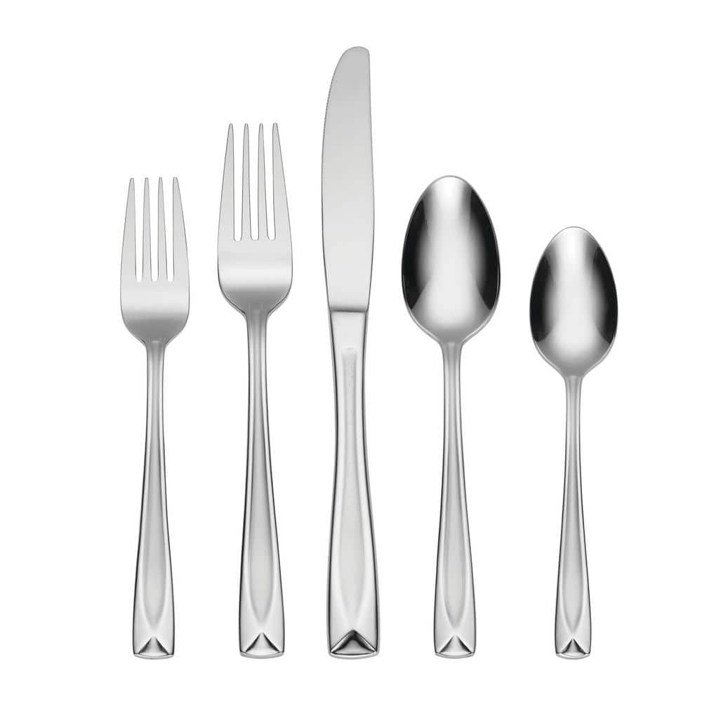 Lincoln 45-Piece Silver 18/0-Stainless Steel Flatware Set (Service For 8) - Hercitys