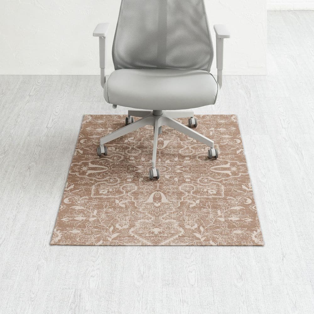 Tamanrasset Multi-Colored 48 in. x 36 in. Polyester Chair Mat - Hercitys
