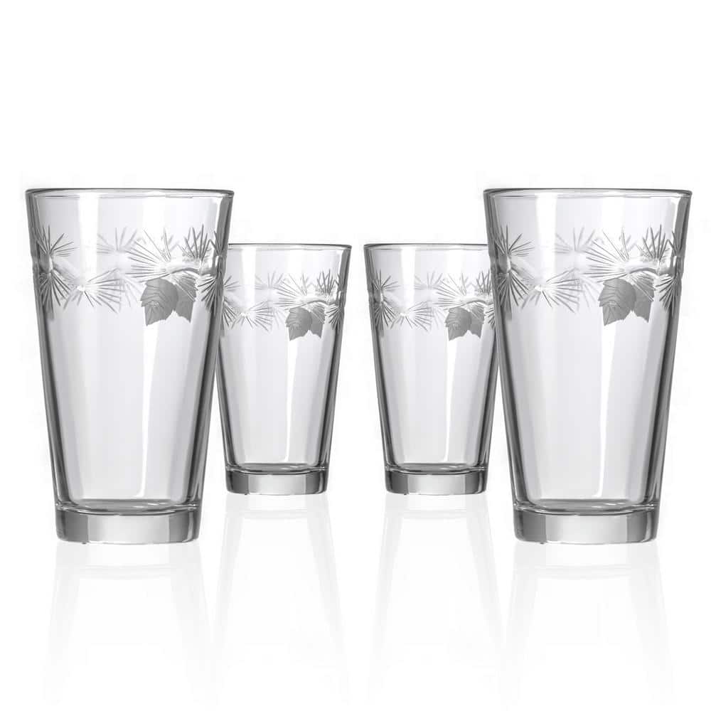 Icy Pine 16 oz. Beer Pint Glasses – Set of 4 - Hercitys