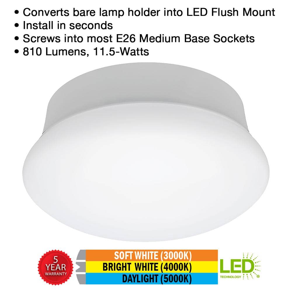 Spin Light 7 in. Closet Light LED Flush Mount Ceiling Light 3000K 4000K 5000K Selectable Laundry Room Hallway Stairway - Hercitys