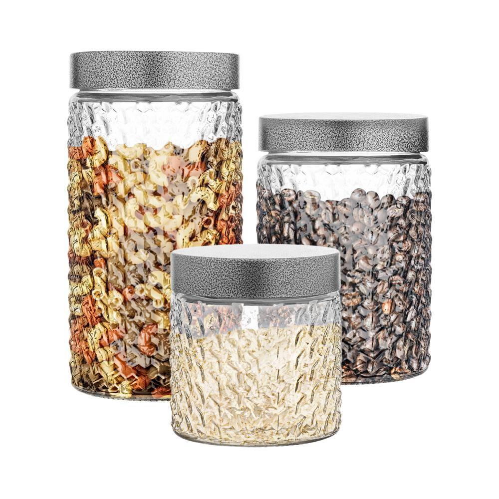 Weave Round Canisters (Set of 3) - Hercitys