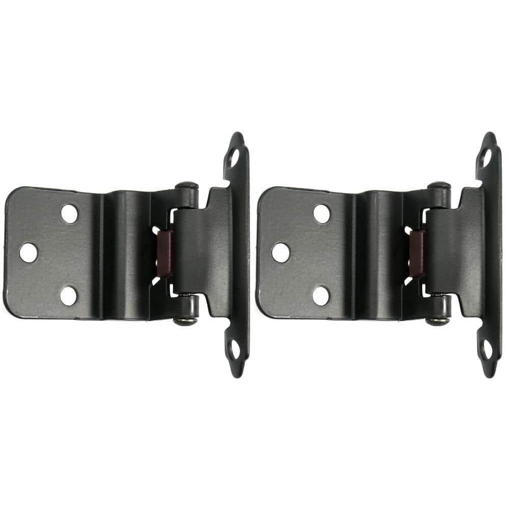 Face Frame Oil Rubbed Bronze 3/8 inch Inset Self-Closing Inset Hinge (25 -Pack) - Hercitys