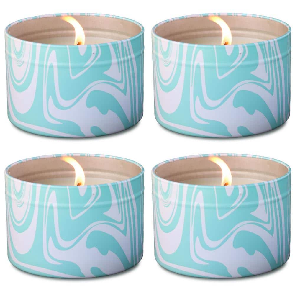 Mosquito Repellent Candle,7ft. Radius Protection,Children and Pet Safe, Upto 30 Hours, Essential Oils, 11oz( 4 Pack) - Hercitys